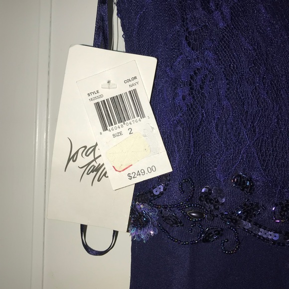 Navy Never Worn Gown With Tags - Picture 4 of 4